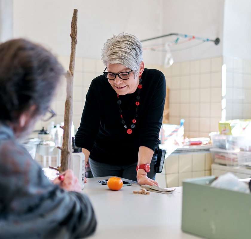 Silvia Schenk Mitarbeiterin Kreativatelier